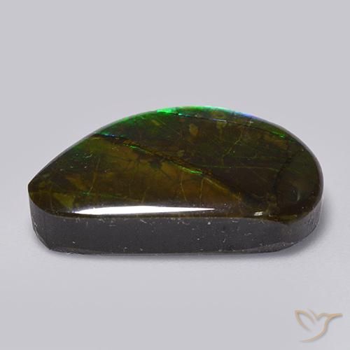 Ammolite Gemstone in 22.4 x 14.2 mm Size for Sale, Ammolite Stone in Multicolor Color