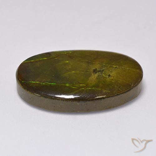 Ammolite Gemstone in 25.5 x 16.5 mm Size for Sale, Ammolite Stone in Multicolor Color