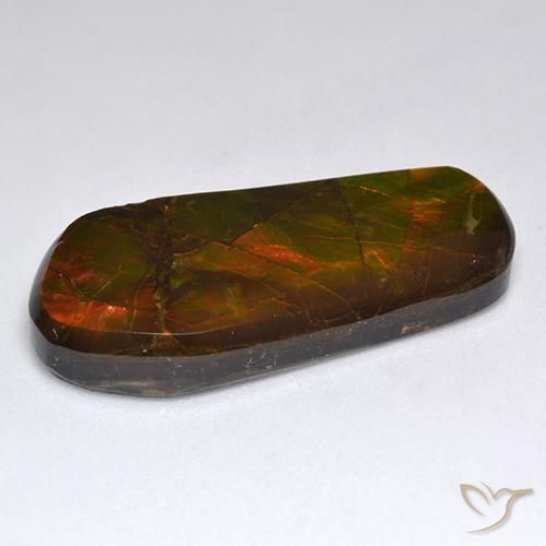 Ammolite Gemstone in 27 x 12.4 mm Size for Sale, Ammolite Stone in Multicolor Color