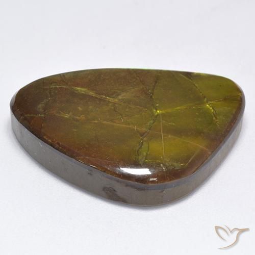 Ammolite Gemstone in 25 x 18 mm (calibrated) Size for Sale, Ammolite Stone in Multicolor Color