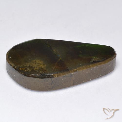 Ammolite Gemstone in 22.4 x 12.4 mm Size for Sale, Ammolite Stone in Multicolor Color
