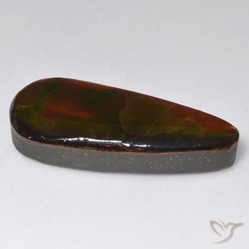 Ammolite Gemstone in 25.3 x 10.8 mm Size for Sale, Ammolite Stone in Multicolor Color