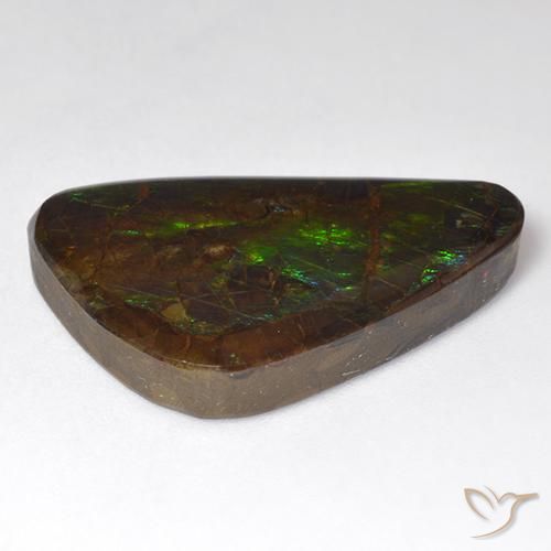 Ammolite Gemstone in 27.3 x 17.4 mm Size for Sale, Ammolite Stone in Multicolor Color