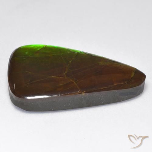 Ammolite Gemstone in 24.7 x 15.7 mm Size for Sale, Ammolite Stone in Multicolor Color
