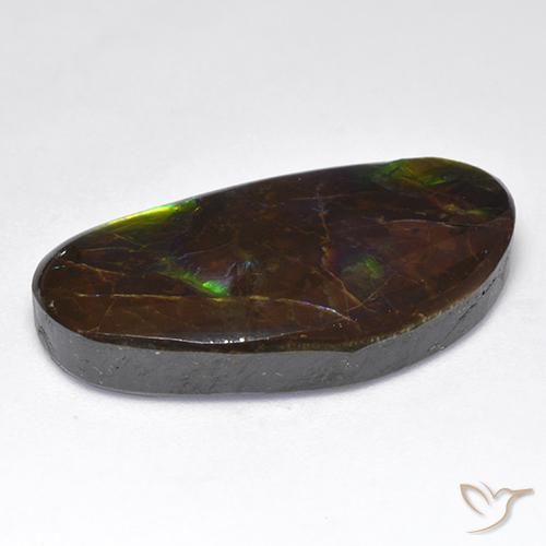 Ammolite Gemstone in 26.7 x 14.1 mm Size for Sale, Ammolite Stone in Multicolor Color