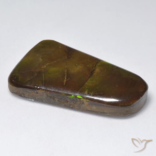 Ammolite Gemstone in 26.4 x 16 mm Size for Sale, Ammolite Stone in Multicolor Color