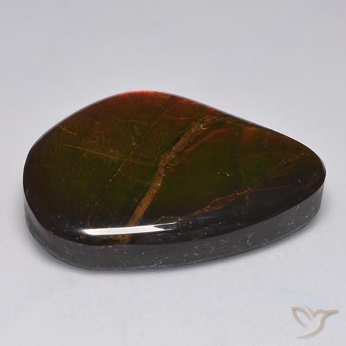 Ammolite Gemstone in 25.3 x 20.5 mm Size for Sale, Ammolite Stone in Multicolor Color