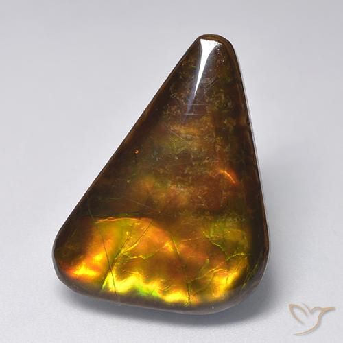 14.34ct Natural Multicolor Ammolite, Fancy, Opaque
