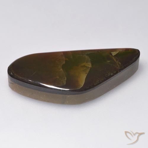 Ammolite Gemstone in 26.4 x 13.4 mm Size for Sale, Ammolite Stone in Multicolor Color