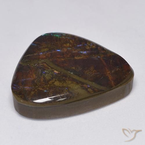 Ammolite Gemstone in 20.9 x 17.6 mm Size for Sale, Ammolite Stone in Multicolor Color