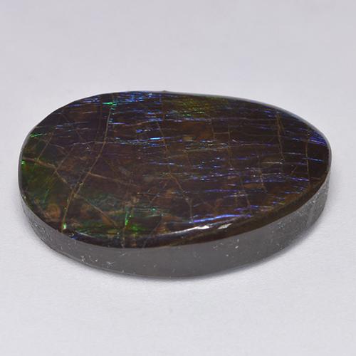 Ammolite Gemstone in 22.4 x 17.2 mm Size for Sale, Ammolite Stone in Multicolor Color