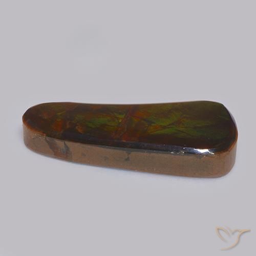 Ammolite Gemstone in 24.9 x 11.5 mm Size for Sale, Ammolite Stone in Multicolor Color