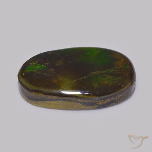 Ammolite Gemstone in 21.3 x 15.8 mm Size for Sale, Ammolite Stone in Multicolor Color