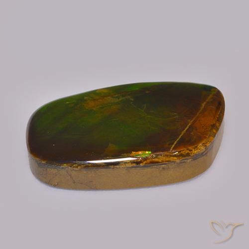 Ammolite Gemstone in 23.2 x 17 mm Size for Sale, Ammolite Stone in Multicolor Color