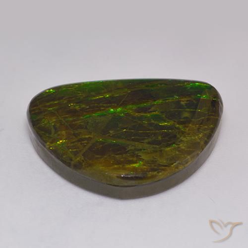 Ammolite Gemstone in 23.2 x 20.5 mm Size for Sale, Ammolite Stone in Multicolor Color
