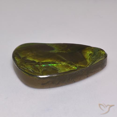 Ammolite Gemstone in 25.6 x 16.3 mm Size for Sale, Ammolite Stone in Multicolor Color