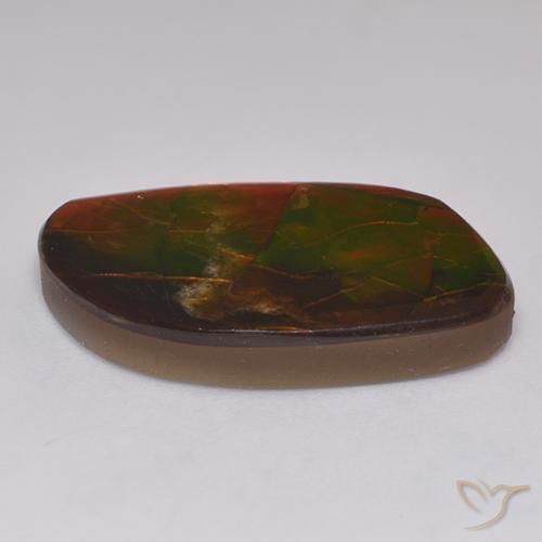 Ammolite Gemstone in 28.4 x 16.2 mm Size for Sale, Ammolite Stone in Multicolor Color