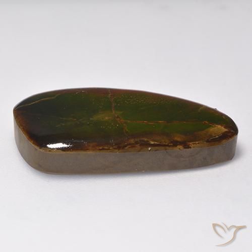 Ammolite Gemstone in 26.4 x 14.3 mm Size for Sale, Ammolite Stone in Multicolor Color
