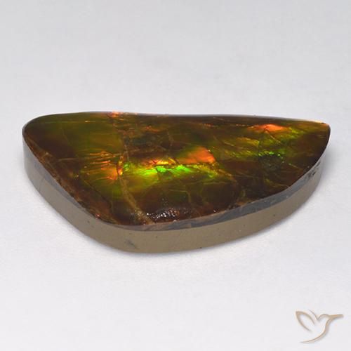 Ammolite Gemstone in 24.4 x 14.5 mm Size for Sale, Ammolite Stone in Multicolor Color