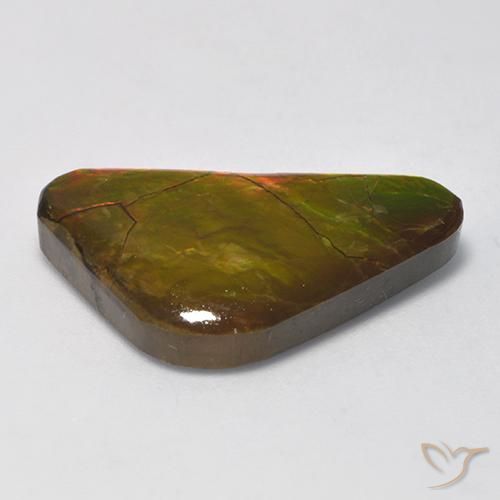 Ammolite Gemstone in 25.7 x 15.7 mm Size for Sale, Ammolite Stone in Multicolor Color