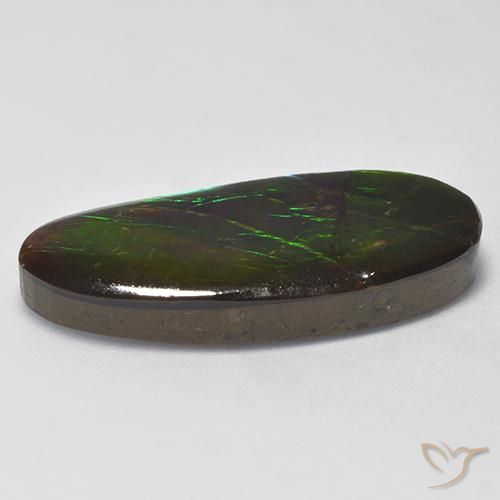 Ammolite Gemstone in 29.3 x 12.3 mm Size for Sale, Ammolite Stone in Multicolor Color
