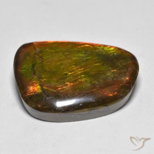 Ammolite Gemstone in 20 x 15 mm (calibrated) Size for Sale, Ammolite Stone in Multicolor Color