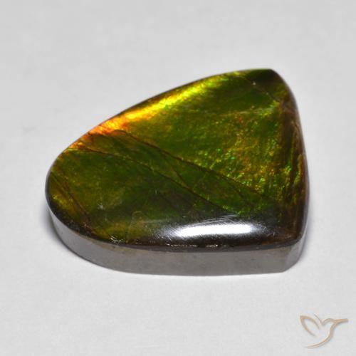 Ammolite Gemstone in 17.4 x 14.6 mm Size for Sale, Ammolite Stone in Multicolor Color