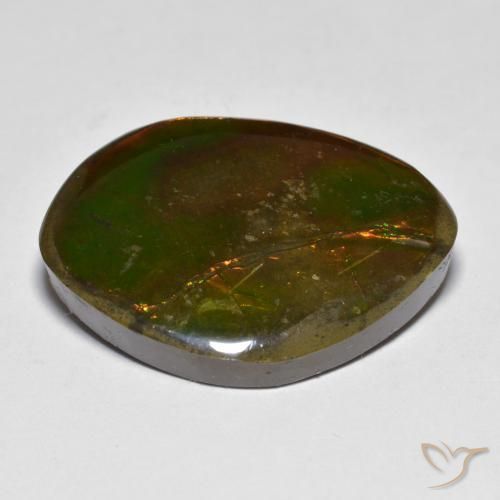 Ammolite Gemstone in 25 x 18 mm (calibrated) Size for Sale, Ammolite Stone in Multicolor Color