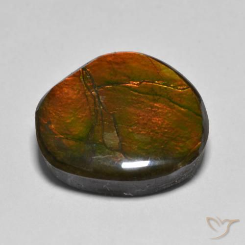 Ammolite Gemstone in 16.1 x 14.8 mm Size for Sale, Ammolite Stone in Multicolor Color