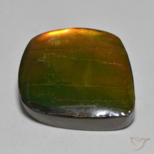 Ammolite Gemstone in 18.9 x 17.4 mm Size for Sale, Ammolite Stone in Multicolor Color