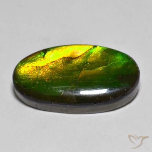 Ammolite Gemstone in 21.9 x 12.3 mm Size for Sale, Ammolite Stone in Multicolor Color