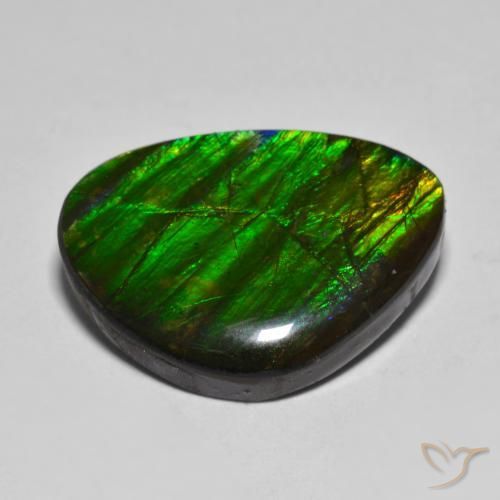 Ammolite Gemstone in 22 x 16.3 mm Size for Sale, Ammolite Stone in Multicolor Color