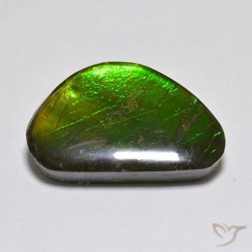 Ammolite Gemstone in 19.5 x 12.3 mm Size for Sale, Ammolite Stone in Multicolor Color