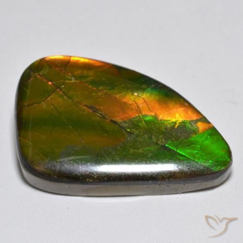 Ammolite Gemstone in 23.5 x 15.7 mm Size for Sale, Ammolite Stone in Multicolor Color