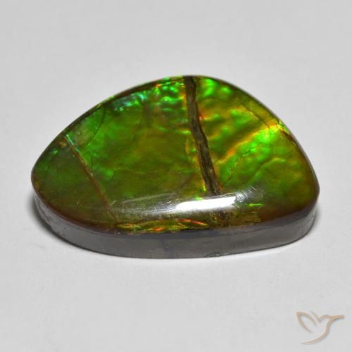 Ammolite Gemstone in 21.2 x 14.4 mm Size for Sale, Ammolite Stone in Multicolor Color