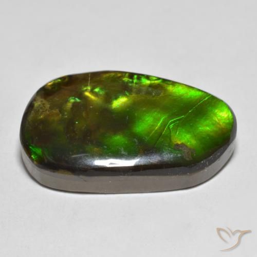 Ammolite Gemstone in 21.7 x 12.7 mm Size for Sale, Ammolite Stone in Multicolor Color
