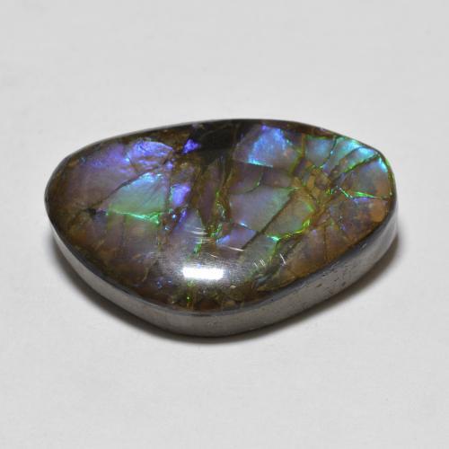 Ammolite Gemstone in 20.6 x 13.8 mm Size for Sale, Ammolite Stone in Multicolor Color