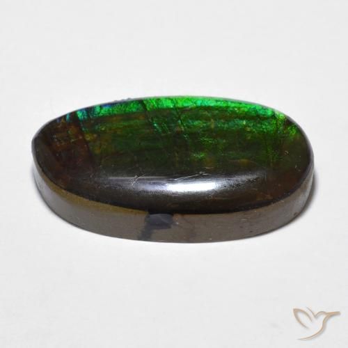 Ammolite Gemstone in 21.2 x 12.1 mm Size for Sale, Ammolite Stone in Multicolor Color