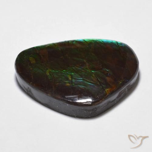 Ammolite Gemstone in 21.1 x 15.3 mm Size for Sale, Ammolite Stone in Multicolor Color