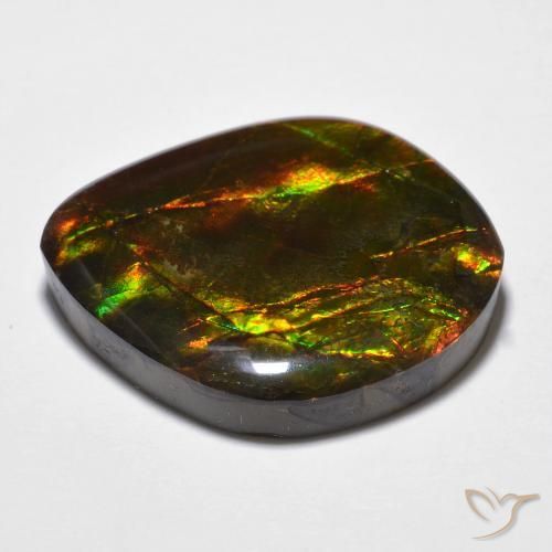 Ammolite Gemstone in 22.9 x 19.8 mm Size for Sale, Ammolite Stone in Multicolor Color