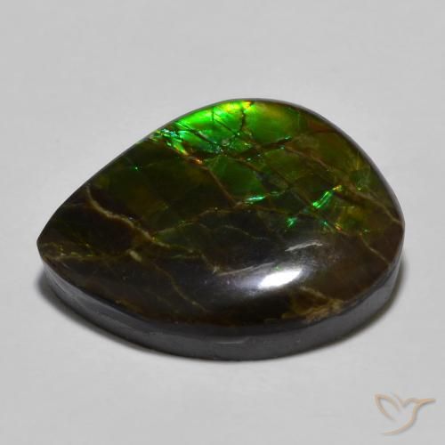 Ammolite Gemstone in 20.7 x 16.2 mm Size for Sale, Ammolite Stone in Multicolor Color