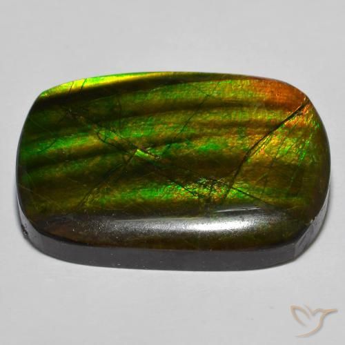 Ammolite Gemstone in 25 x 18 mm (calibrated) Size for Sale, Ammolite Stone in Multicolor Color