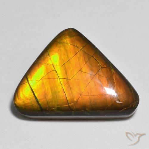 Ammolite Multicolore fancy cabochon 13,83 ct du Canada, dimension 22,4x16,4 mm, pierre gemme naturelle assemblé, pureté Opaque , 1 pièce Ammolite de couleur Multicolore, dureté Mohs de 4 à 4, Photo A