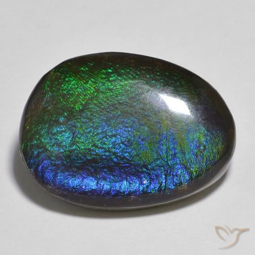 Ammolite Fantaisie en damier des États-Unis 13,91 ct, dimension 20,8x15,1 mm, pureté Opaque , pierre gemme naturelle assemblé, 1 pièce d'ammolite de couleur Multicolore, dureté Mohs de 4 à 4, Photo A
