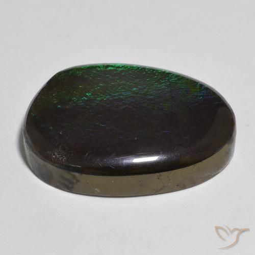 Ammolite Gemstone in 20.8 x 15.1 mm Size for Sale, Ammolite Stone in Multicolor Color
