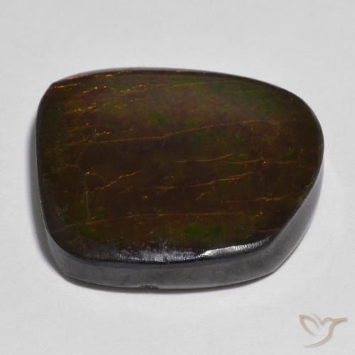 Ammolite Gemstone in 19.5 x 18.7 mm Size for Sale, Ammolite Stone in Multicolor Color