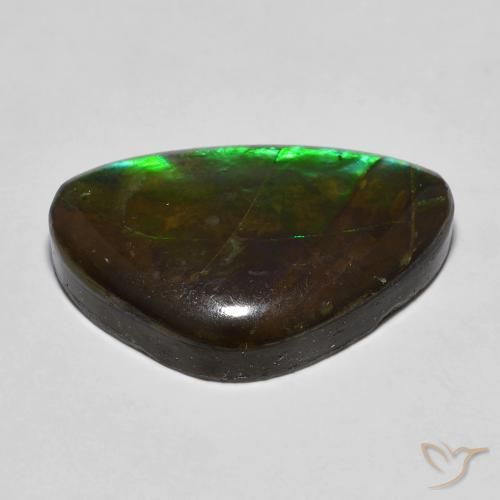 Ammolite Gemstone in 22.1 x 14.8 mm Size for Sale, Ammolite Stone in Multicolor Color