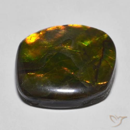 Ammolite Gemstone in 19.6 x 19.3 mm Size for Sale, Ammolite Stone in Multicolor Color