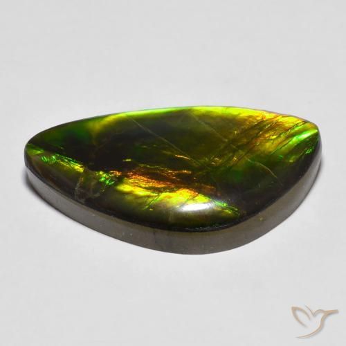 Ammolite Gemstone in 24.5 x 14.1 mm Size for Sale, Ammolite Stone in Multicolor Color