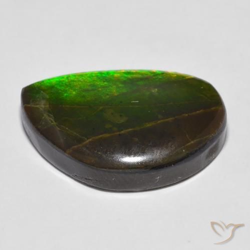 Ammolite Gemstone in 22.2 x 15.7 mm Size for Sale, Ammolite Stone in Multicolor Color